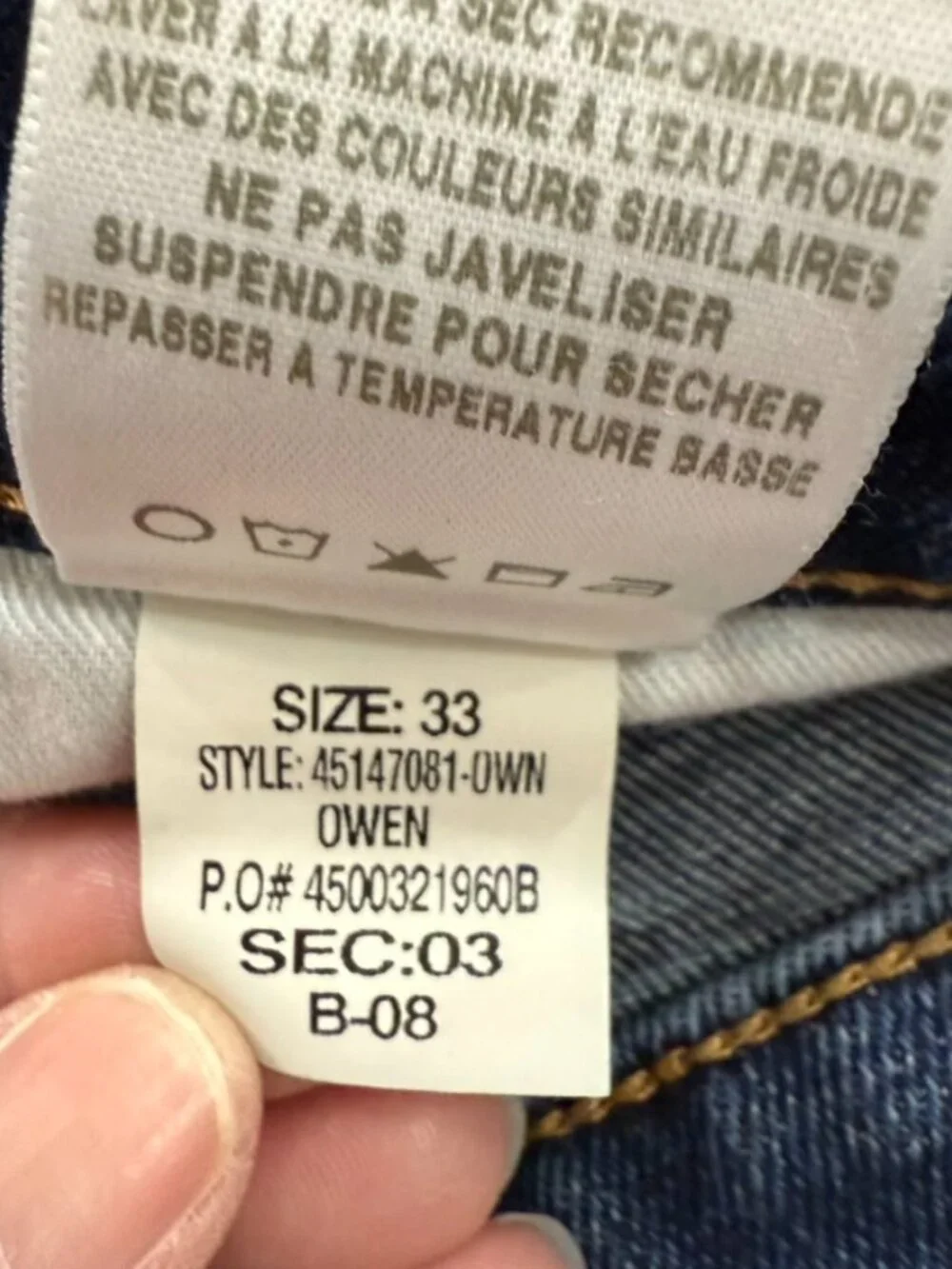 Joe’s Jeans Owen Slim Fit Distressed Men’s Blue Denim Jeans Size 33